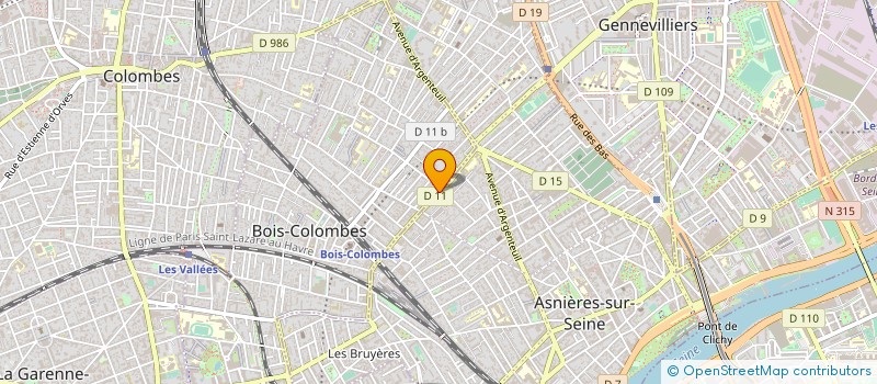 localisation de l'entreprise SALON ANGE à BOIS-COLOMBES