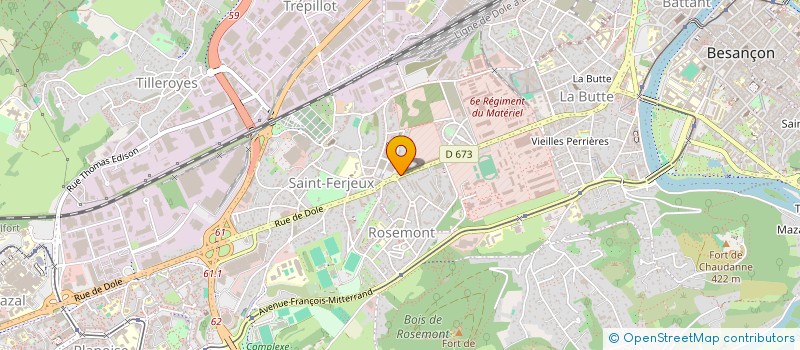 localisation de l'entreprise SALON BARBE STYL à BESANCON