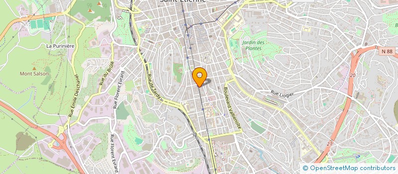 localisation de l'entreprise SALON BIEN ETRE  SAINT-ETIENNE