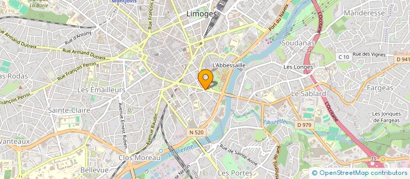 localisation de l'entreprise SALON BIEN ETRE THERAPEUTIQUE à LIMOGES