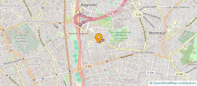 localisation de l'entreprise SALON CELINE à BAGNOLET