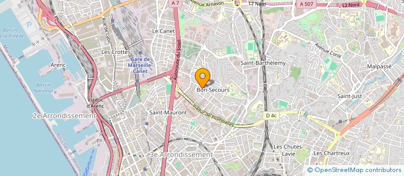 localisation de l'entreprise SALON CHRISTINE à MARSEILLE