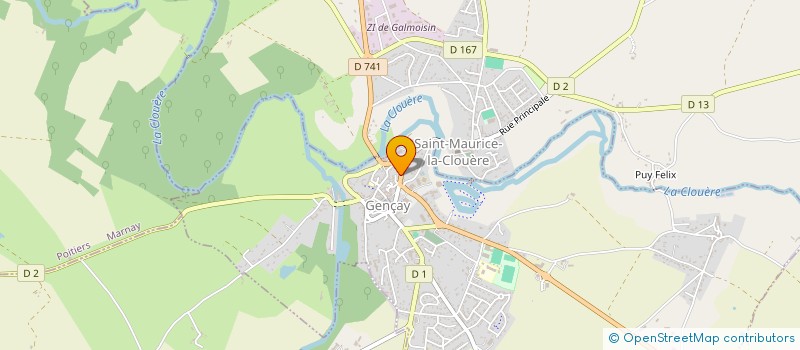 localisation de l'entreprise SALON COIFF'15 à SANXAY