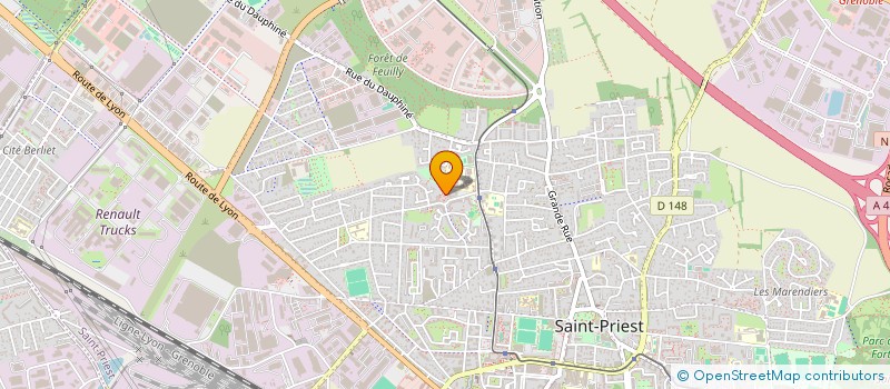 localisation de l'entreprise SALON COIFFURE CHEZ NOUR  SAINT-PRIEST