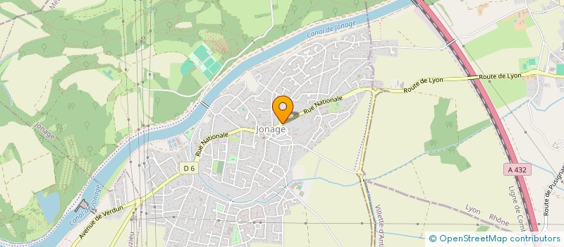 localisation de l'entreprise SALON COIFFURE MARJORY  JONAGE