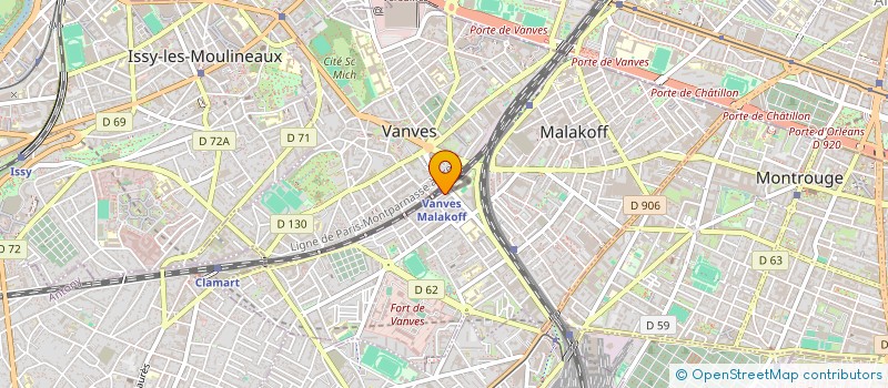 localisation de l'entreprise SALON DE BEAUTE MALAKOFF  MALAKOFF