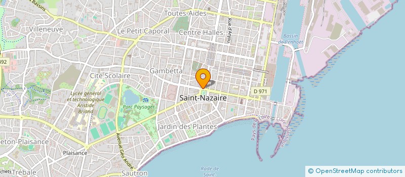 localisation de l'entreprise SALON DE COIFFURE LE PACHA  SAINT-NAZAIRE