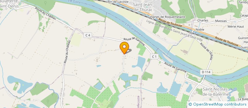 localisation de l'entreprise SALON DE COIFFURE NATHALIE  CAUDECOSTE