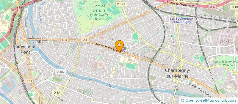 localisation de l'entreprise SALON DE LA MAIN D'OR à CHAMPIGNY-SUR-MARNE