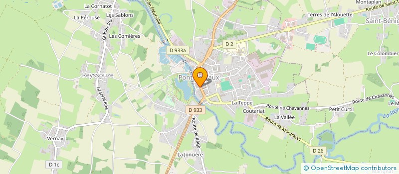 localisation de l'entreprise SALON DE MORGANE COIFFEUSE ET BARBIERE  PONT-DE-VAUX