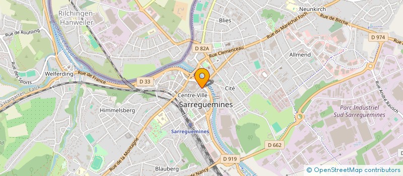 localisation de l'entreprise SALON DE THE 55  SARREGUEMINES