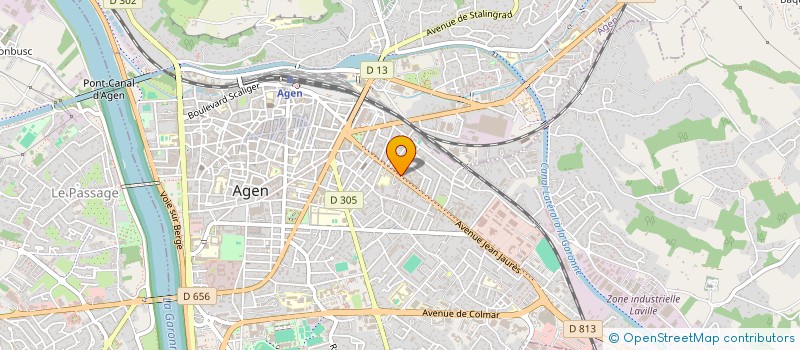 localisation de l'entreprise SALON DE THE JEAN JAURES  AGEN