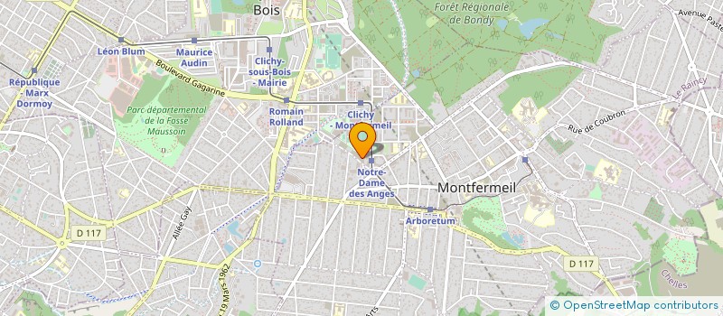 localisation de l'entreprise SALON DE THE LE PARISIEN à MONTFERMEIL