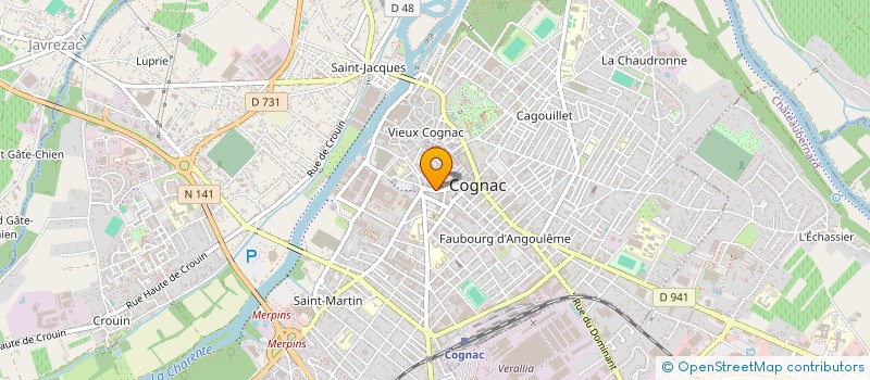 localisation de l'entreprise SALON DE THE YANIS à COGNAC