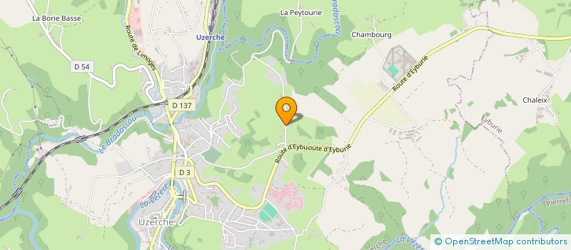 localisation de l'entreprise SALON DOMINIQUE  UZERCHE