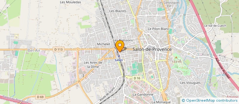 localisation de l'entreprise SALON FLEURS à SALON-DE-PROVENCE