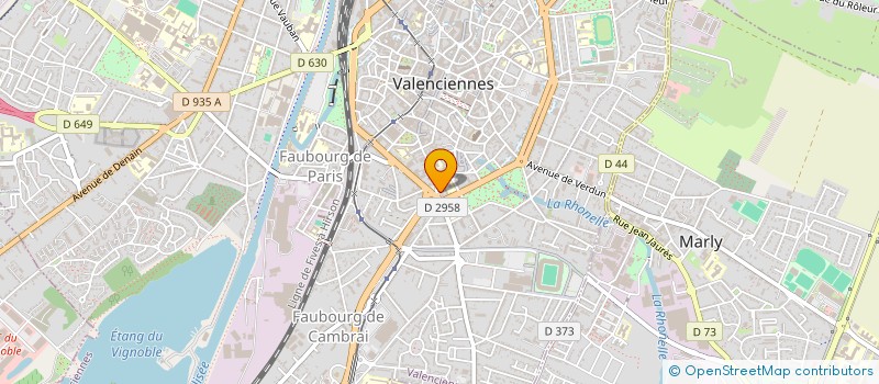 localisation de l'entreprise SALON HAIR  VALENCIENNES
