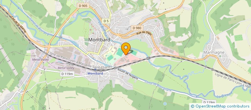 localisation de l'entreprise SALON LC à MONTBARD