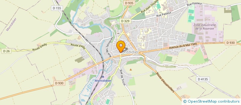 localisation de l'entreprise SALON M' à MONTDIDIER