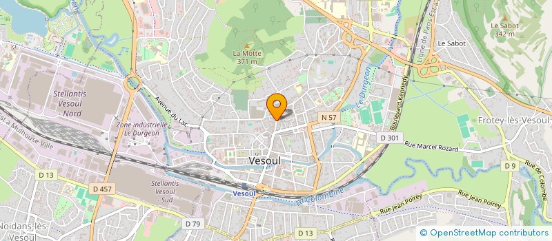 localisation de l'entreprise SALON MERCET  VESOUL