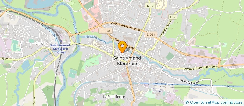 localisation de l'entreprise SALON MYLORD à SAINT-AMAND-MONTROND