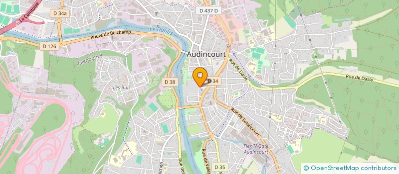 localisation de l'entreprise SALON ORIENTAL à AUDINCOURT