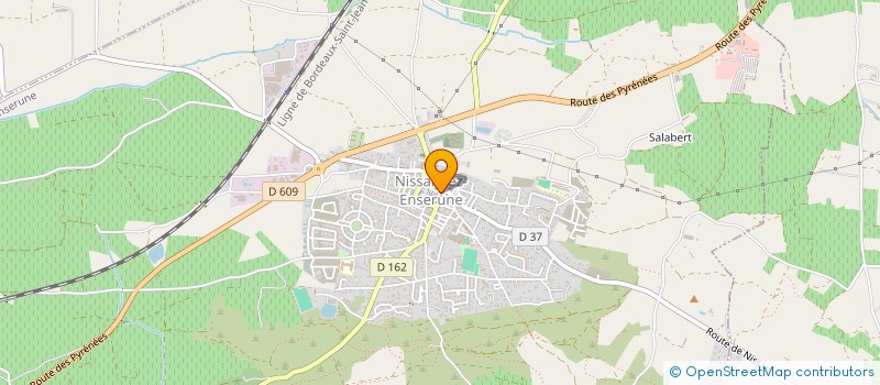 localisation de l'entreprise SALON SYLVIE  NISSAN-LEZ-ENSERUNE