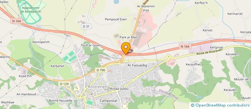 localisation de l'entreprise SALON TETE A TETE  CROZON