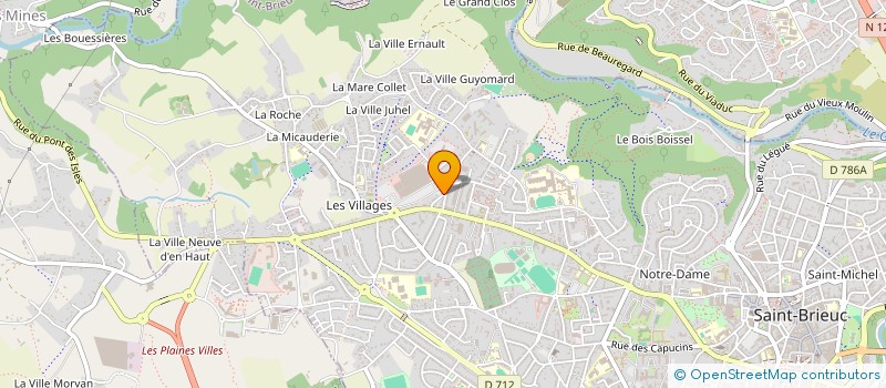 localisation de l'entreprise SALON VEHICULE OCCASION à SAINT-BRIEUC