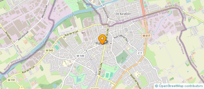 localisation de l'entreprise SALON VERSTICHEL  HALLUIN