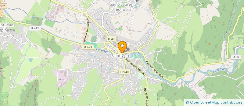 localisation de l'entreprise SALONS DES VINS ET PRODUITS DES REGIONS  SAINT-CERE