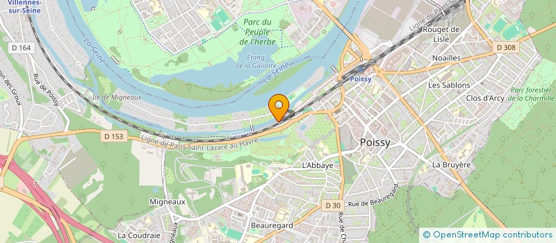 localisation de l'entreprise SALONS MIGNEAU  POISSY