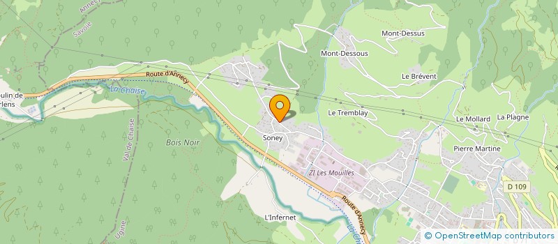 localisation de l'entreprise SALOON à UGINE