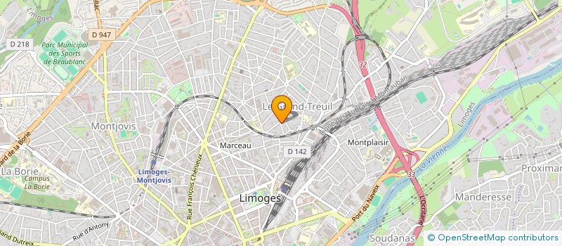 localisation de l'entreprise SALORD à LIMOGES