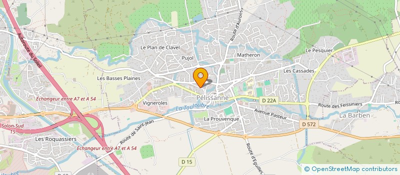 localisation de l'entreprise SALOU  PELISSANNE