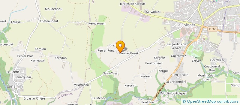 localisation de l'entreprise SALOU  LE FOLGOET