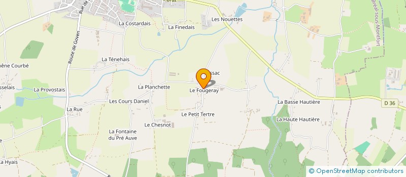 localisation de l'entreprise SALOU PAYSAGISTE  BREAL-SOUS-MONTFORT