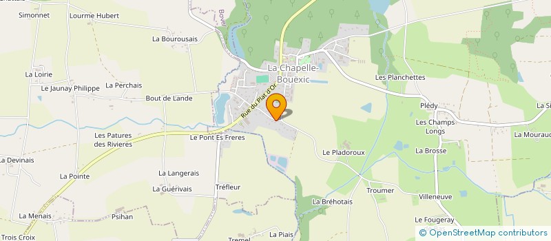 localisation de l'entreprise SALOU VANNES  LA CHAPELLE-BOUEXIC