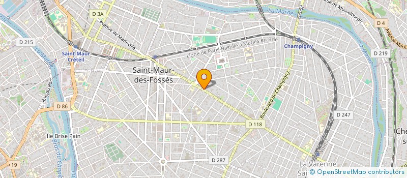 localisation de l'entreprise SALRON à ST MAUR DES FOSSES