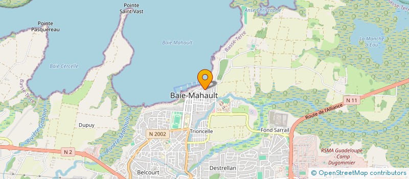 localisation de l'entreprise SALS'AMIGOS  BAIE-MAHAULT