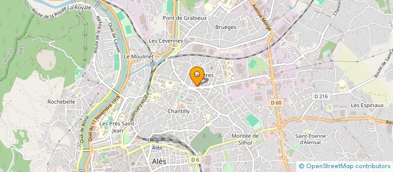 localisation de l'entreprise SALSA à ALES