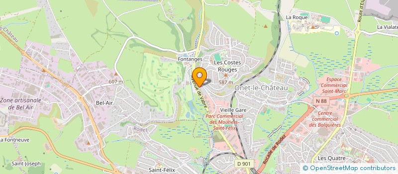 localisation de l'entreprise SALSA NOCHE  ONET-LE-CHATEAU