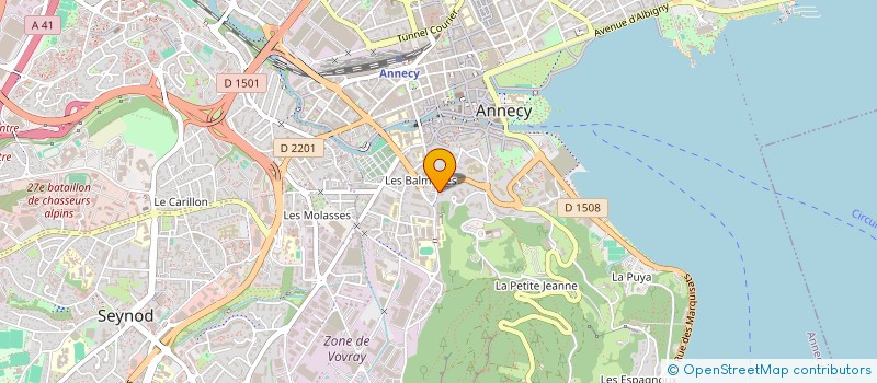 localisation de l'entreprise SALSA ROSA  ANNECY