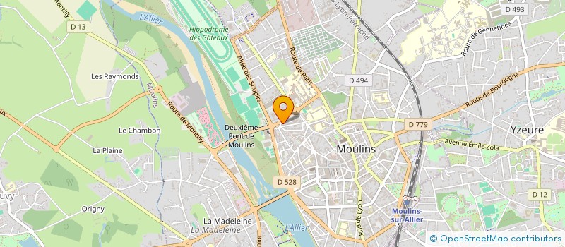 localisation de l'entreprise SALSA TE  MOULINS