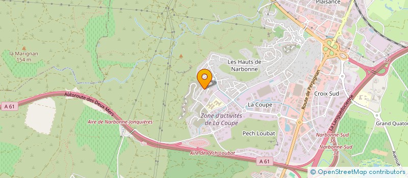 localisation de l'entreprise SALSABIL à NARBONNE