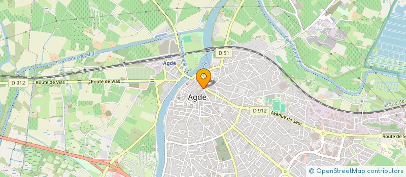 localisation de l'entreprise SALSON à AGDE