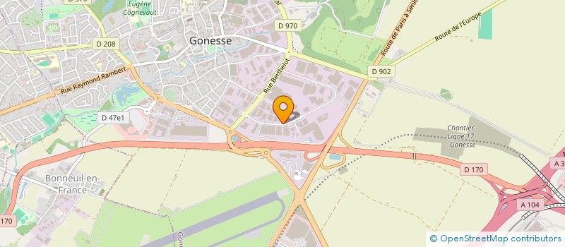 localisation de l'entreprise SALTATRANS à GONESSE