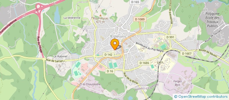 localisation de l'entreprise SALTO à EGLETONS