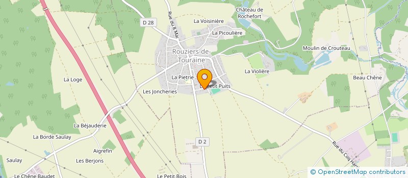 localisation de l'entreprise SALUJONE à ROUZIERS-DE-TOURAINE