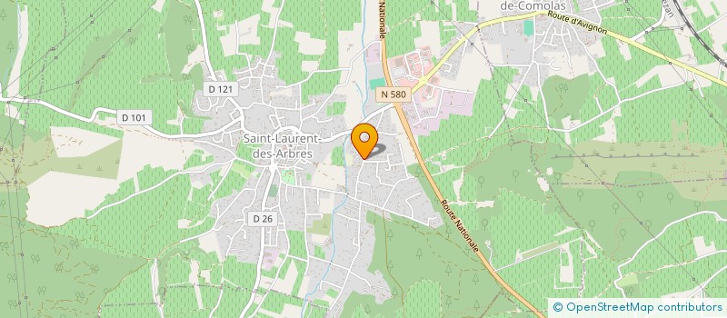 localisation de l'entreprise SALUMAVI  SAINT-LAURENT-DES-ARBRES